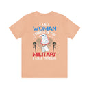 Proud Woman Veteran: Military Design T-Shirt - Breaking Barriers, Honoring Service