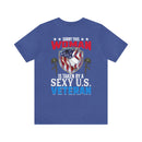 Taken by a Sexy US Veteran: Military Design T-Shirt Celebrating Love and Patriotism