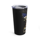 Remembrance and Tribute: 20oz Black Tumbler with Military Design - 'Honor Our Heroes, Remember Their Sacrifice