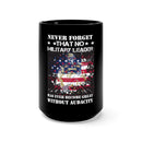 Audacity: Inspiring Military Design Black Mug - 15oz