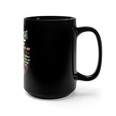 America of the House of America 15oz Military Design Black Mug - Embrace the Spirit of Freedom and Greatness!