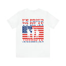 Proud to Be an American: Military Design T-Shirt Celebrating Patriotism