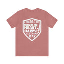 Heartfelt Heroes: Military Design T-Shirt - Honoring Veterans on Their Special Day!