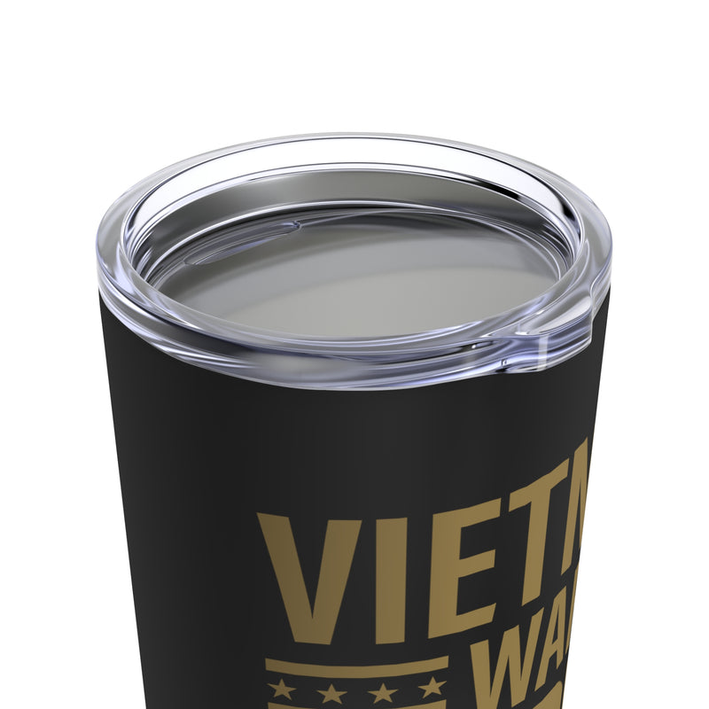 Proud Vietnam War Veteran 20oz Military Design Tumbler - Black Background