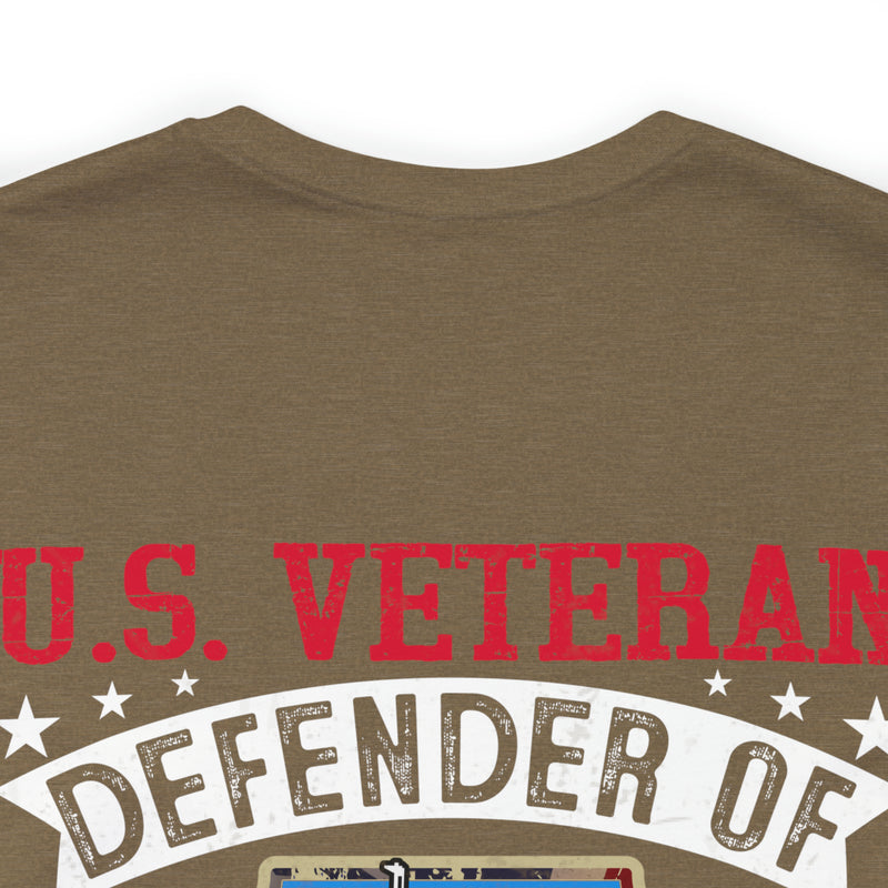 Military Design T-Shirt: U.S. Veteran - Defender of Liberty and Freedom