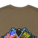 Honoring the Legacy: Military T-Shirt with 'Vietnam Veteran Double Flag' Design