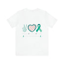 Peace Love Cure: PTSD Awareness Soft Cotton T-Shirt with Quality Print Design