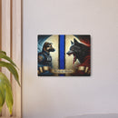 Bound by Honor: A Thin Line Against Evil  Metal Art Sign