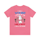 Proud Woman Veteran: Military Design T-Shirt - Breaking Barriers, Honoring Service