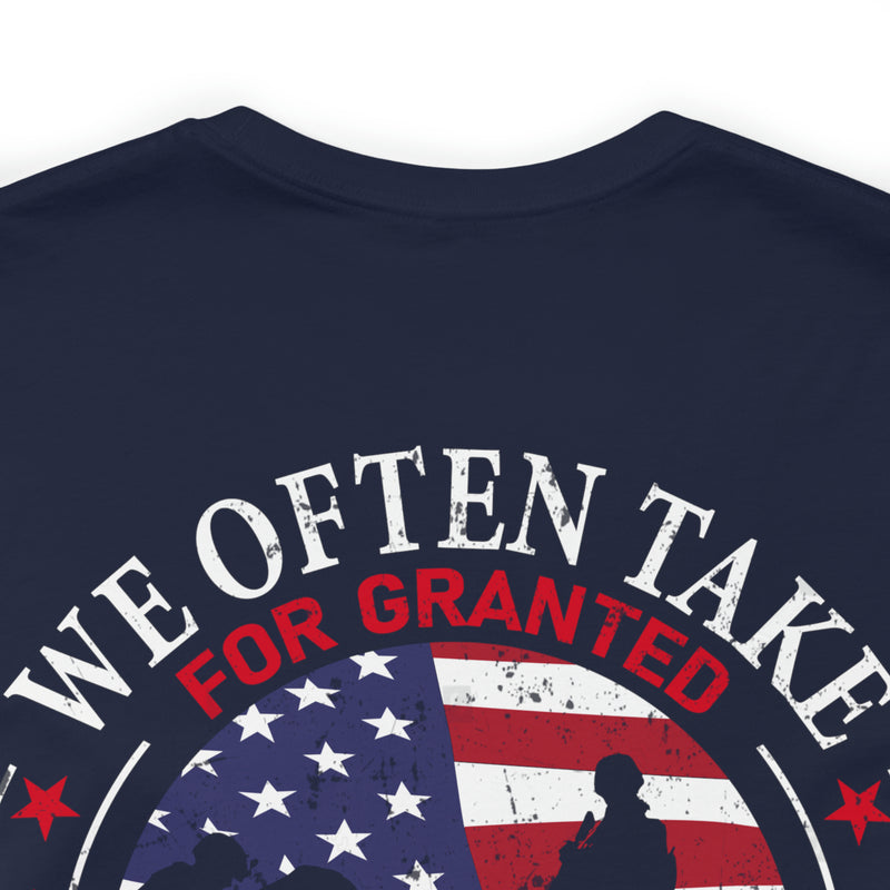 Gratitude Unleashed: Military Design T-Shirt Reminding Us to Appreciate What Truly Matters