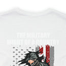 Mighty Reflection: 'The Military Might Represents National Strength' Military Design T-Shirt