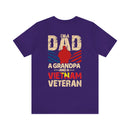 Proudly Wearing Many Hats: Vietnam Veteran, Dad, and Grandpa - Military Design T-Shirt