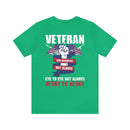 Heart to Heart: Veteran and Daughter Military Design T-Shirt Celebrating Unbreakable Bonds