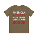 American Veteran: Made in USA, Served with Honor - Military Design T-Shirt for True Patriots