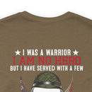 Warrior's Resolve: Military Design T-Shirt - 'I Was a Warrior, Not a Hero, But Served with a Few - Defeat is Not an Option, Quitting is Never an Option - Proud Veteran of the One Percent, Guardians of our Nation's Freedom
