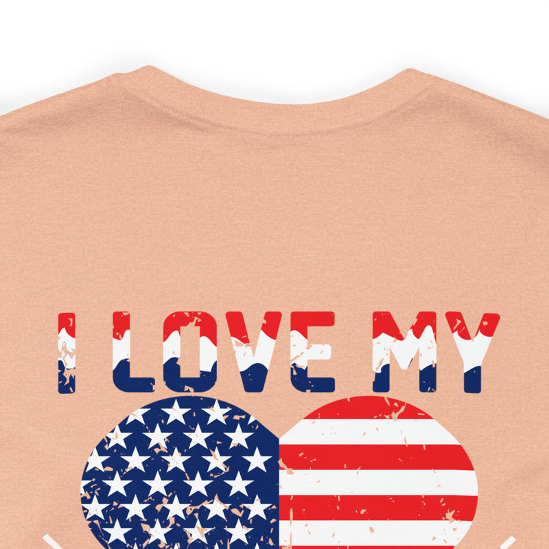 Family Pride: I Love My Army National Guard Cousin - Military Design T-Shirt Celebrating Support