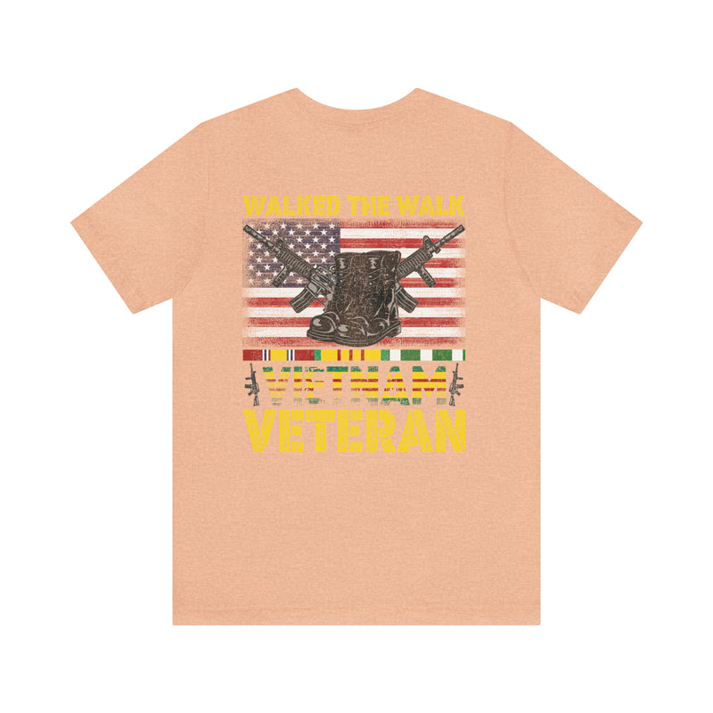 Vietnam Veteran Tribute: 'I Walked The Line' Military Design T-Shirt