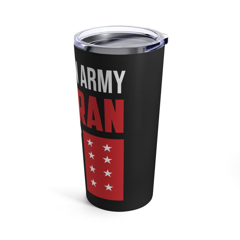 American Army Veteran - 20oz Military Design Tumbler: Honor and Valor in Every Sip!