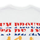 Proudly American: Military Design T-Shirt - 'I'm Proud to Be an American