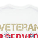 Unyielding Dedication: Veteran I Served, I Sacrificed, I Regret Nothing Military Design T-Shirt