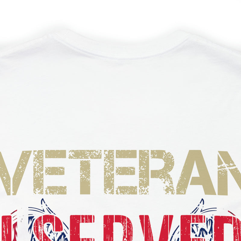 Unyielding Dedication: Veteran I Served, I Sacrificed, I Regret Nothing Military Design T-Shirt