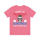 Respectful Tribute: Military Design T-Shirt - 'Honor the Sacrifice, Remember the Service