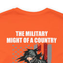Mighty Reflection: 'The Military Might Represents National Strength' Military Design T-Shirt