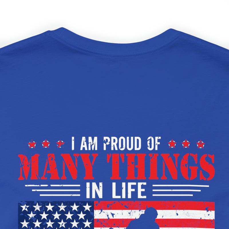 Proud Daughter of a Veteran: Military Design T-Shirt Celebrating Family Legacy