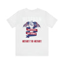 Heart to Heart: Veteran and Daughter Military Design T-Shirt Celebrating Unbreakable Bonds