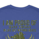Daughter of a Veteran: Military Design T-Shirt - 'Proud of Many Things, but Nothing Beats Being a Veteran's Daughter
