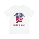Heart to Heart: Veteran and Daughter Military Design T-Shirt Celebrating Unbreakable Bonds
