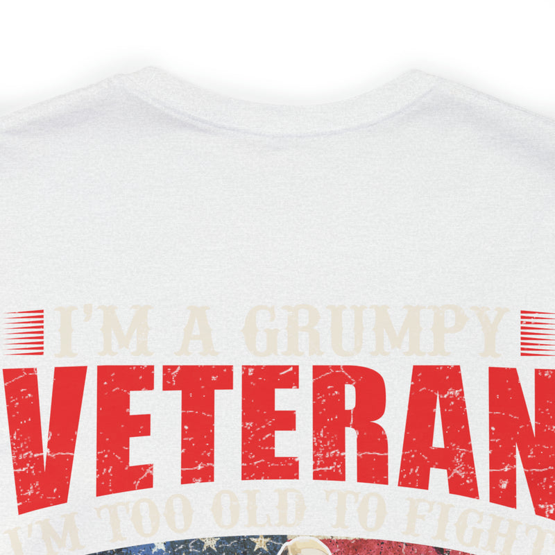 Grumpy Veteran: Military Design T-Shirt - Experience, Tenacity, and No-Nonsense Attitude