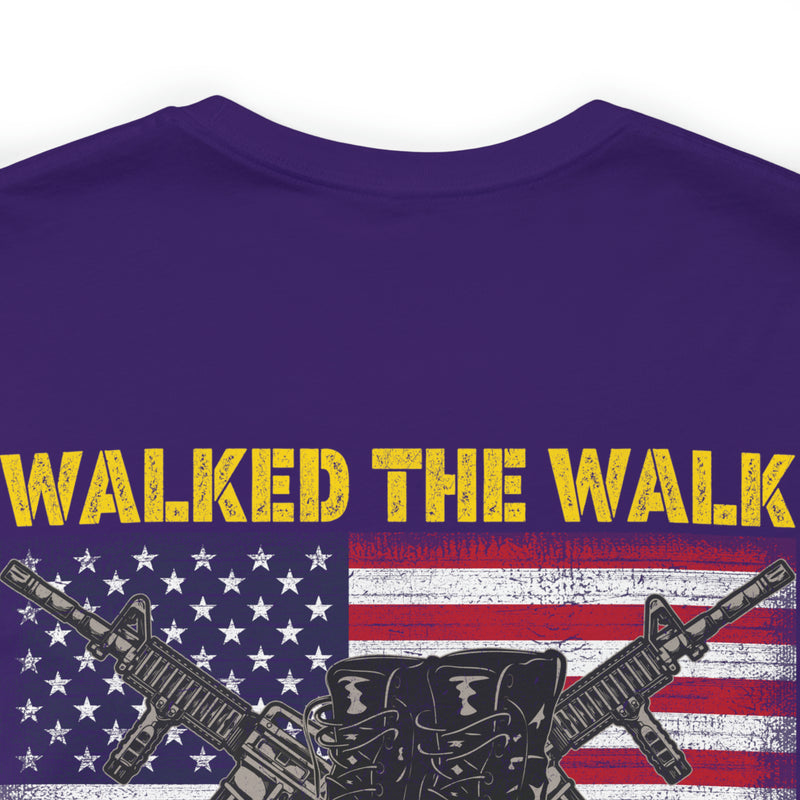 Vietnam Veteran Tribute: 'I Walked The Line' Military Design T-Shirt