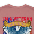Proud Veteran Grandpa: Military Design T-Shirt - Defender of Strangers, Guardian of Grandkids