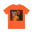 Unyielding Valor: Military T-Shirt with 'No WMF Firefighter Double Flag - All Gave Some, Some Gave It All' Design