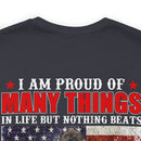 Women's 'Proud Veteran's Daughter' Military-Style T-Shirt - Celebrating Pride and Honor in Family Service
