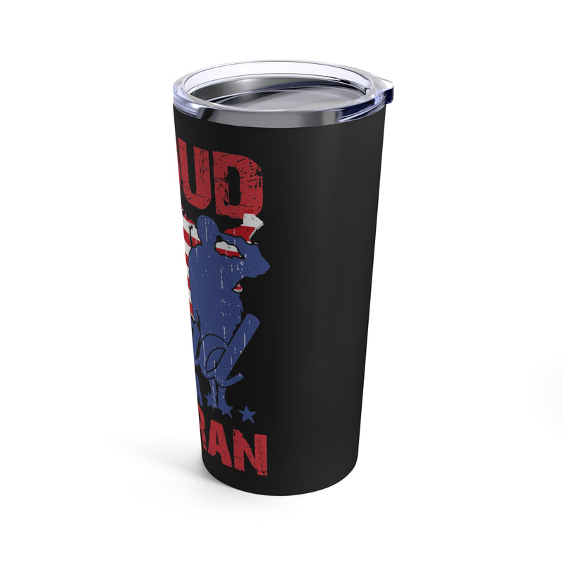 Proud Dad: 20oz Military Design Tumbler - Honoring My Veteran Child with Pride!