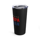 Dad, Grandpa, Veteran 20oz Military Design Tumbler - Black Background