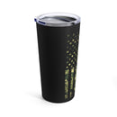 U.S Army Veteran 20oz Military Design Tumbler: Bold Black Background for True Patriotic Pride!