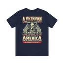 Blank Check for Freedom: Military Design T-Shirt Honoring the Sacrifice of Veterans