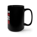 American Veteran 15oz Military Design Black Mug: Proudly Made in the USA, Served with Honor