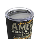 Proud to Be an American - 20oz Military Design Tumbler: Honoring Freedom and Sacrifice