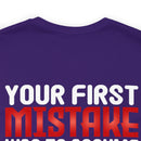 Guardian of Independence: Military Design T-Shirt Asserting Individuality and Defiance of Assumptions