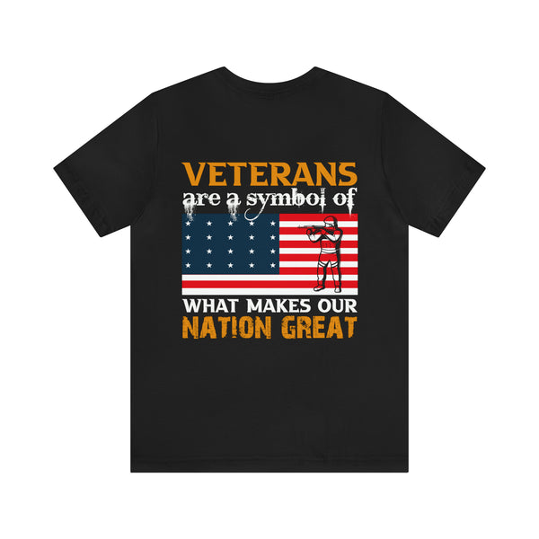Nation's Pride: Military Design T-Shirt Celebrating Veterans