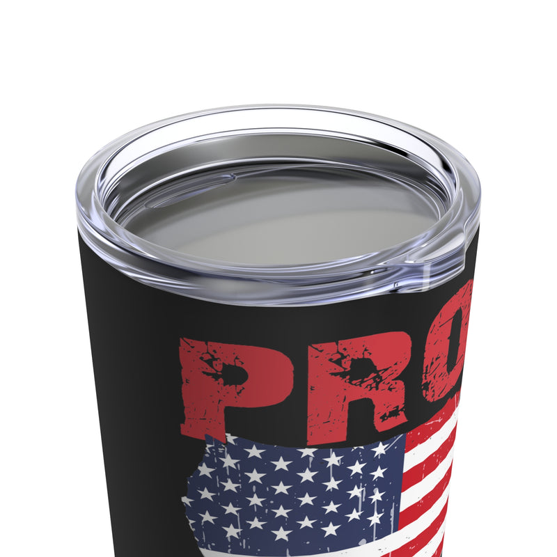 Proud Dad: 20oz Military Design Tumbler - Honoring My Veteran Child with Pride!