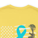 Patriotic Military PTSD Awareness: Support Our Heroes T-Shirt