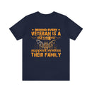 Unyielding Support: Military Design T-Shirt Celebrating Veteran Families