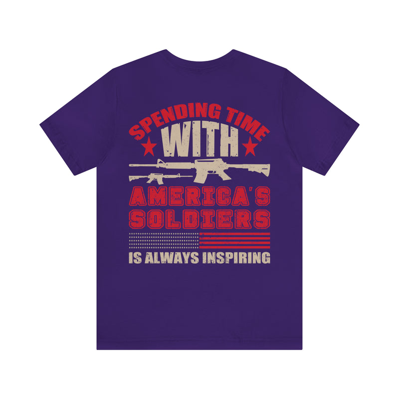 Inspiring Encounters: Spending Time with America's Soldiers Military T-Shirt