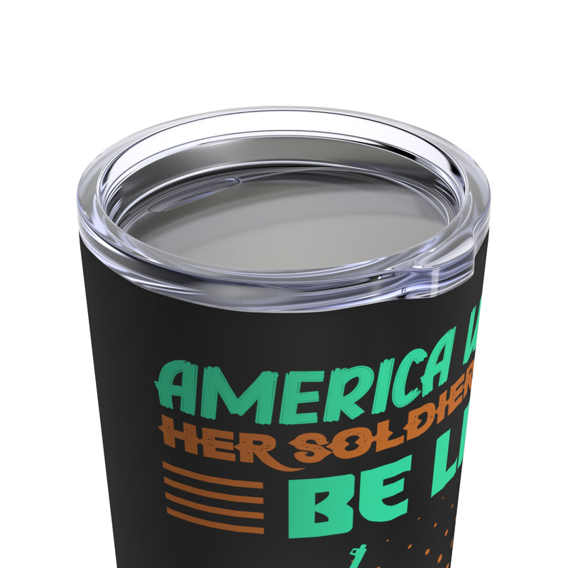 Guardians of Freedom: 20oz Military Design Tumbler - Embrace the Spirit of America with Veterans!