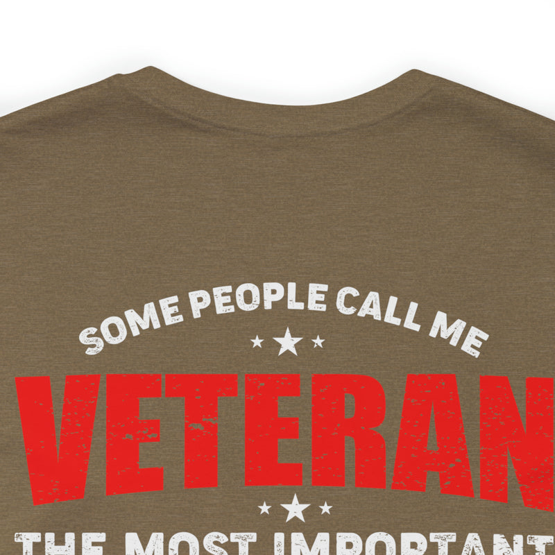 Mom: The Greatest Title, Veteran: The Noble Service - Military Design T-Shirt